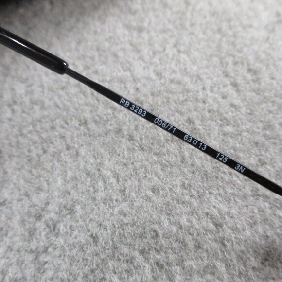 Ray Ban Aviator Sunglasses RB3293 006/71 63 13 Matte Black With Case - Picture 3 of 3